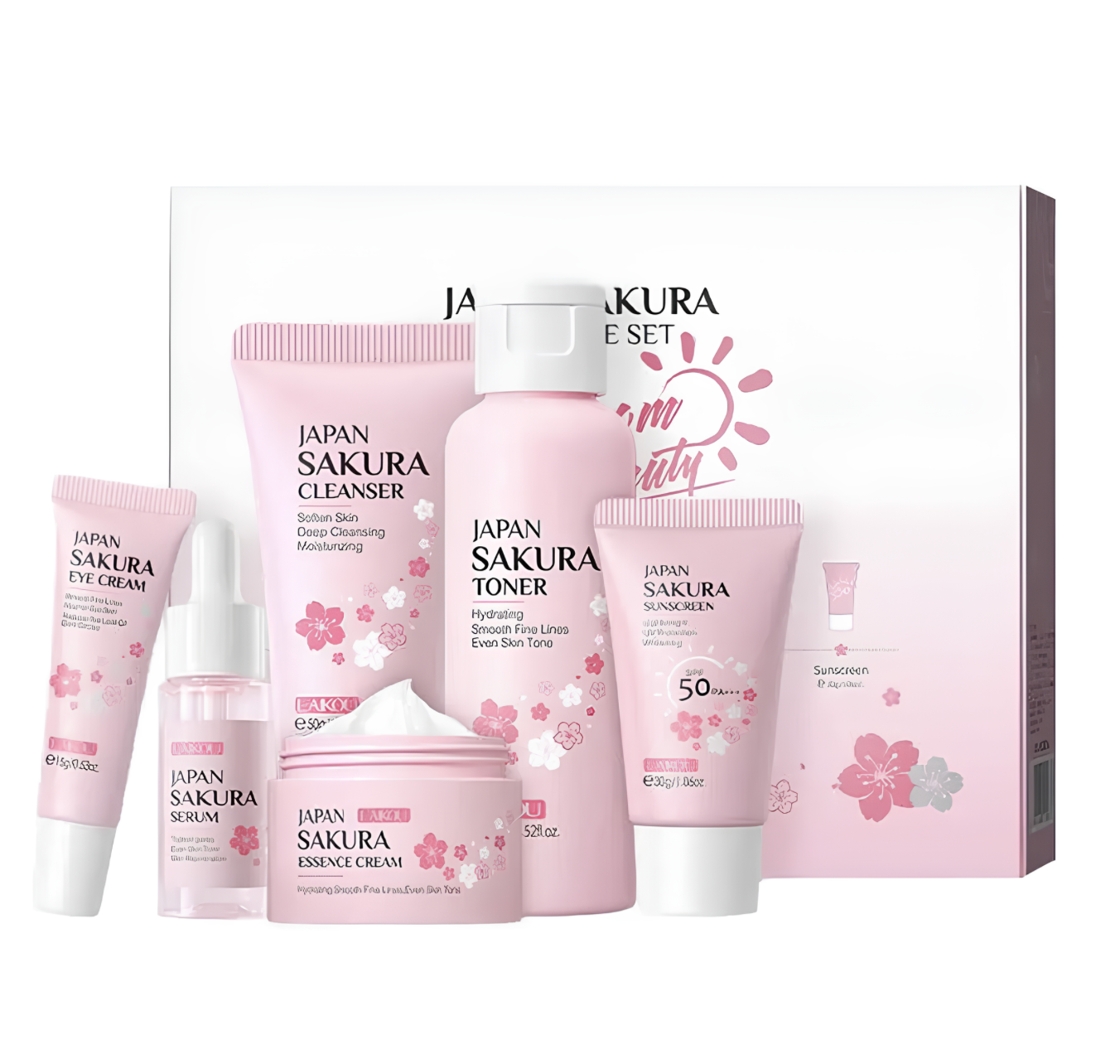 Kit Soin visage complet inspiré du Japon – La puissance du Sakura pour votre peau